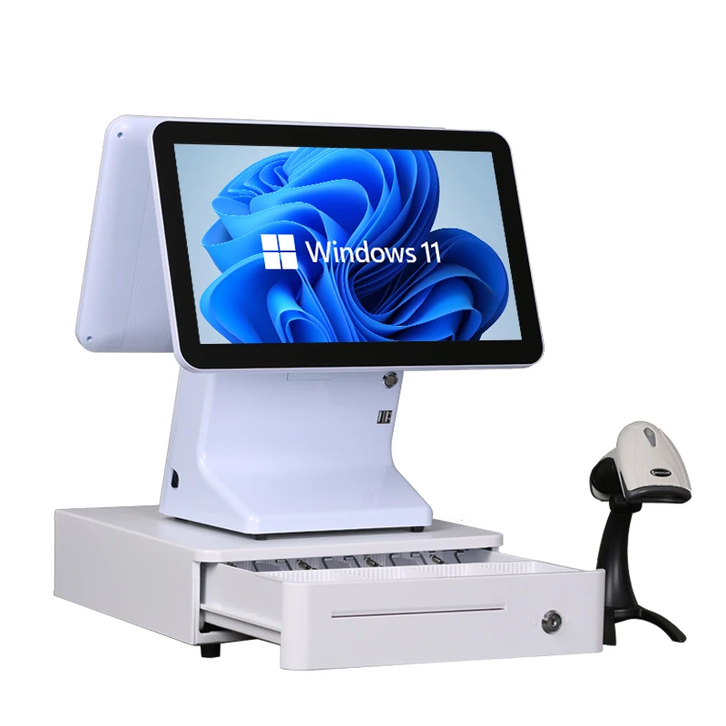 Jesen Pos System cash registers on sale restaurant supermarket retail till machine touch sreen all-in-one pos system