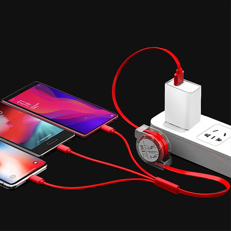 Hot Selling 3 In 1 Usb Data Cable Easy To Carry 0.25-1.1m Adjustable Variety Of Colors To Choose From Usb 3.1 Internal Cable