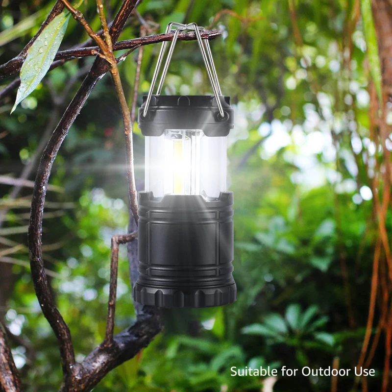 Bright 30LED Camping Lanterns Battery Powered Telescopic Hanging Portable Lanterns for Outdoor Camping Hiking