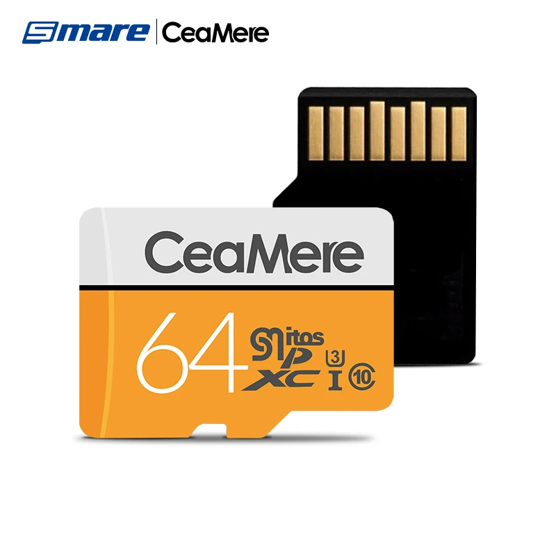 Ceamere Yellow Grey Micro Memory TF Cards 128GB Speicherkarte TF Memoire Carte 4GB 8GB 16G 64GB 256GB 128GB Kort Storage Card