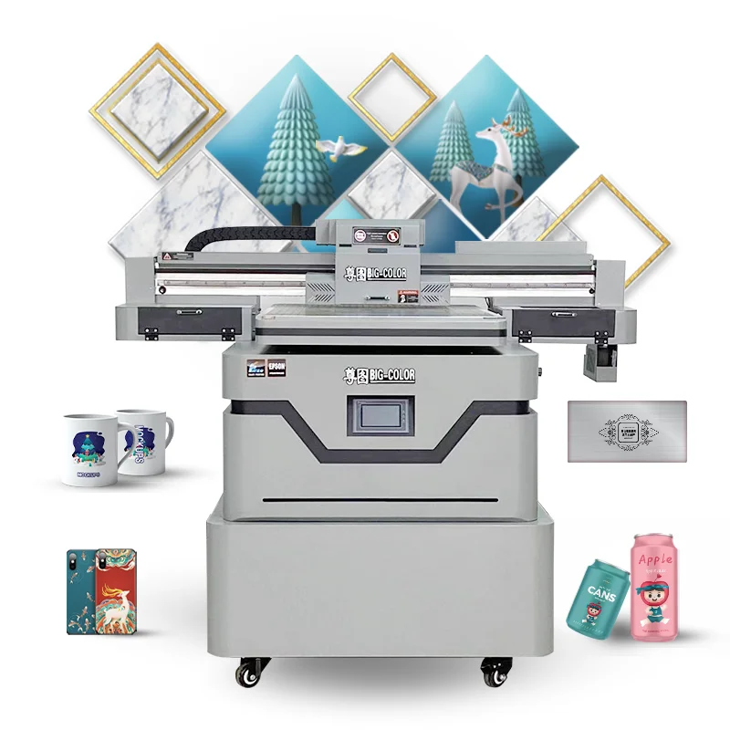 customization 6090 uv flatbed printer large size 9060  printing  phone case printer uv larger format