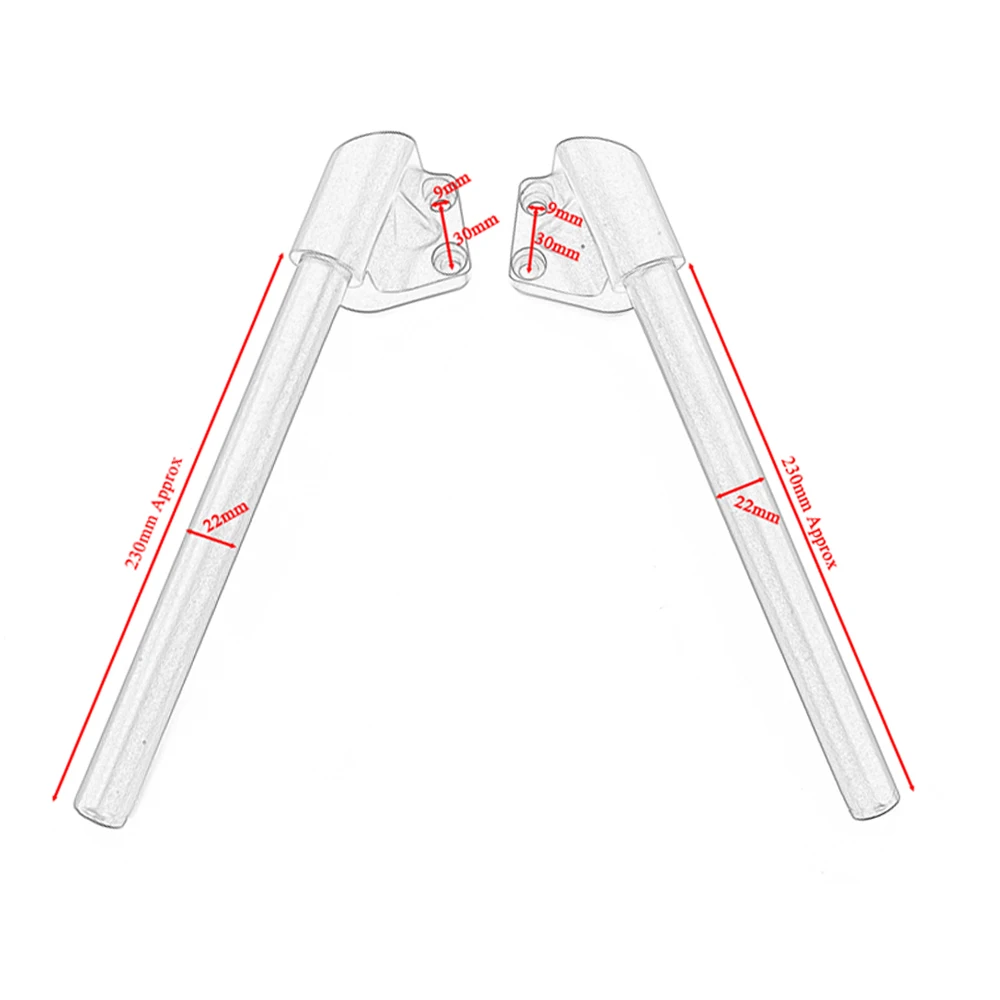 Motorcycle Split Handlebar Handle Bar For KAWASAKI Ninja 300 300R 250 250R EX250