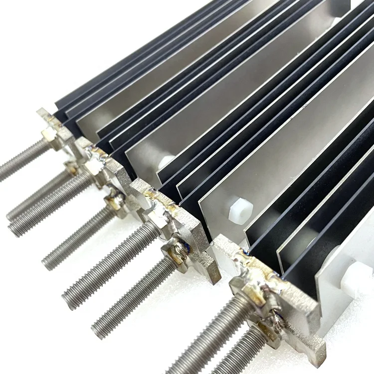 Manufacturer supply Titanium mmo electrode group of electrolysis cell for sodium hypochlorite generator