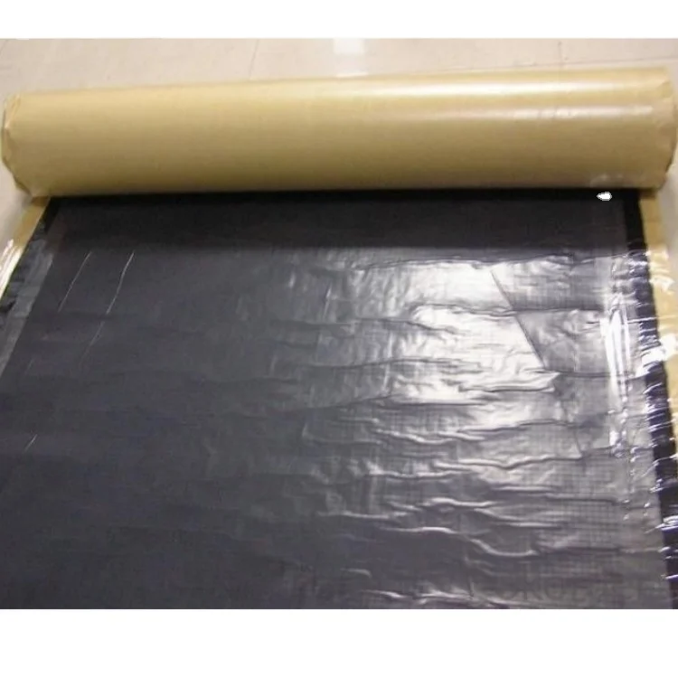 Черный HDPE облицовочный битум самоклеящийся кровельный водостойкий лист кровельная мембрана