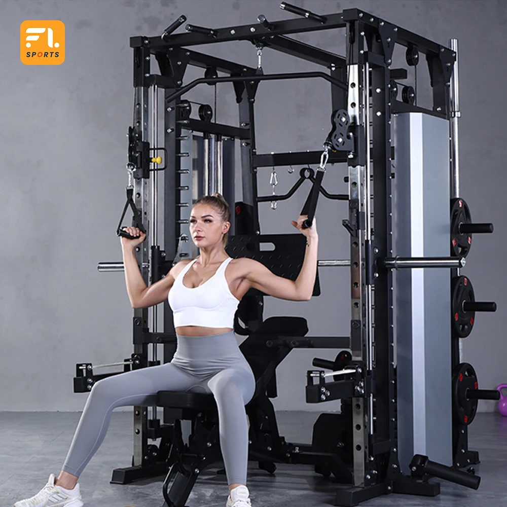 FULI 2022 Wholesale price newest Adjustable gym Exercise Equipment Multifunctional Power Rack Smith Machine