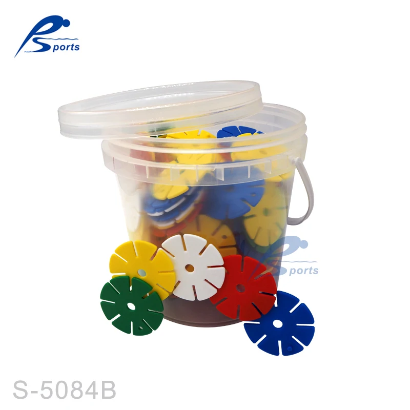 
Kids Construction Blocks Interlocking Discs 160 Pieces Intermediate 6 cm Plastic Daisy shape building set 