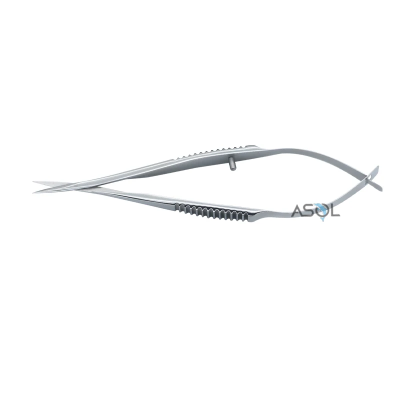 Stainless steel customized micro eye spring ent scissors vannas micro scissors