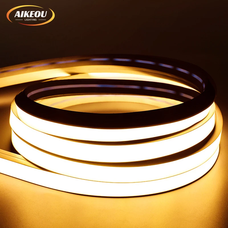 10*10mm Co-extruded Side-illuminated Neon Strip DC24V SMD 2835 120LEDs/m Flexible Silicone Waterproof Silicone Neon Light Strip