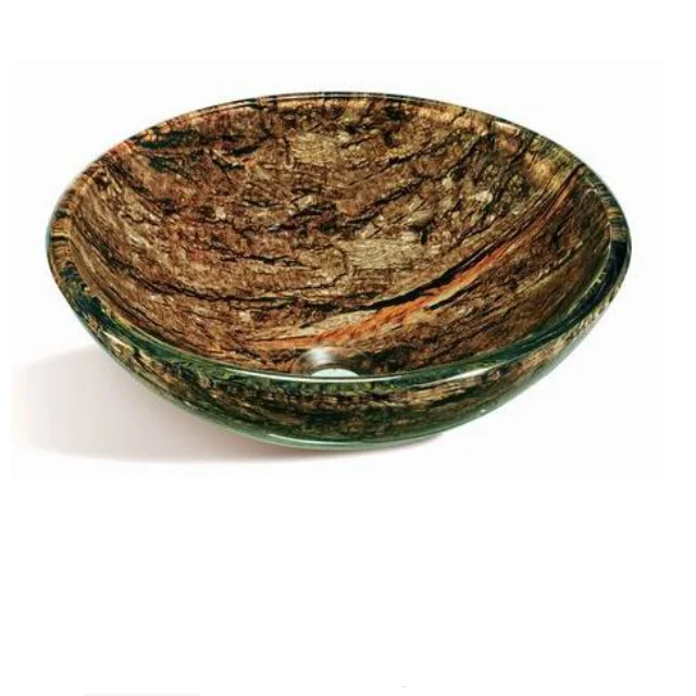 
Double glass basin, marble looking sink, round basin shape modern sanitary ware toilets and hand wash basin N128 