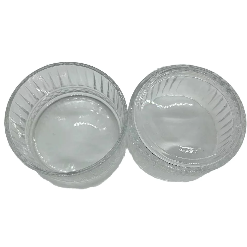 Wholesale Lead-Free Crystal Stacking Snack Dish Brilliant Design round Salad Bowl for Wedding & Party Modern Ice Cream Bowl Sets