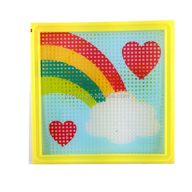 Educational DIY craft cross stitch kit for kids