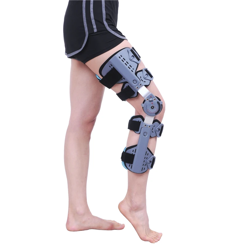 Hinged Knee Brace Adjustable Knee Support Compression Knee Brace