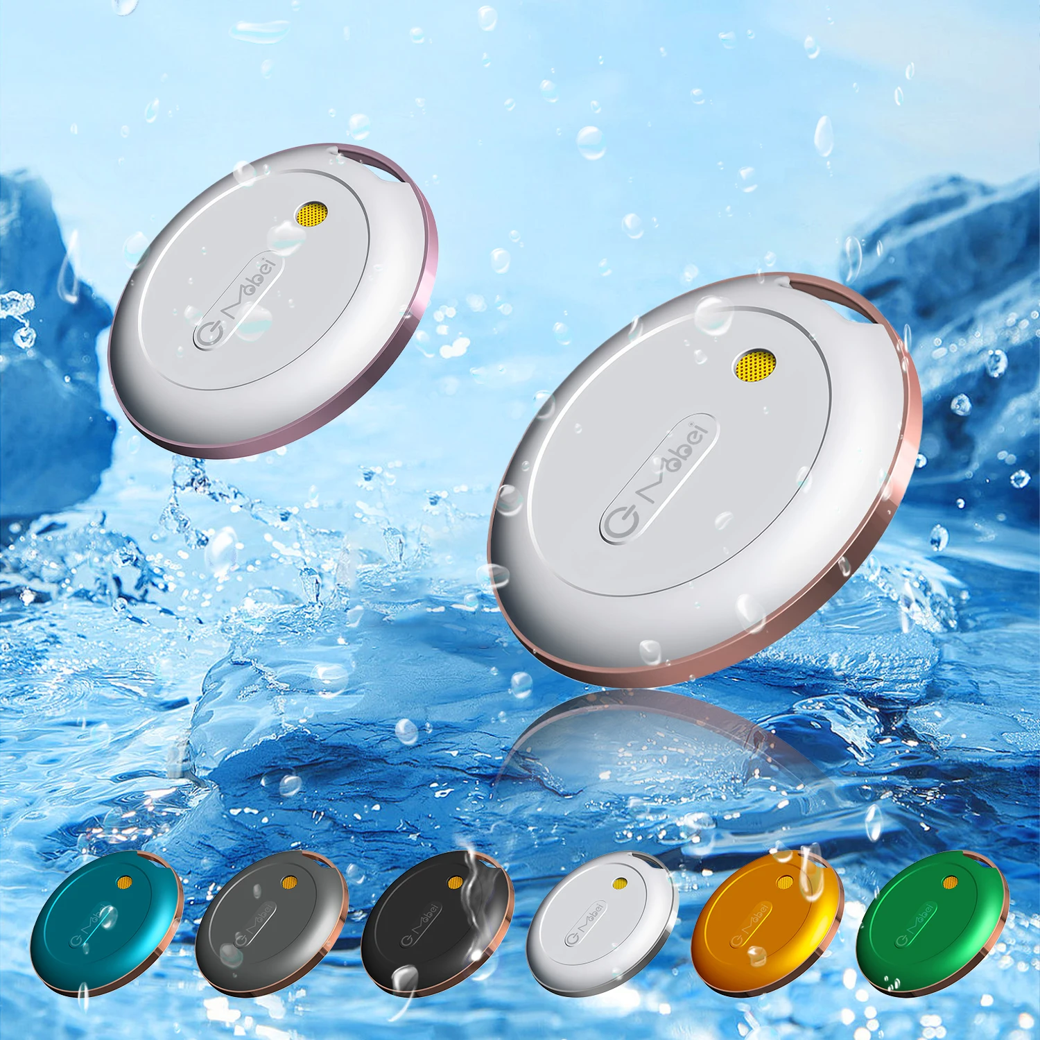 Findmy Mini Portable Bluetooth Locator Long Range 100m IP67 Waterproof 365 Days Longlife GPS Tracker MFI iOS Compatible AirTag