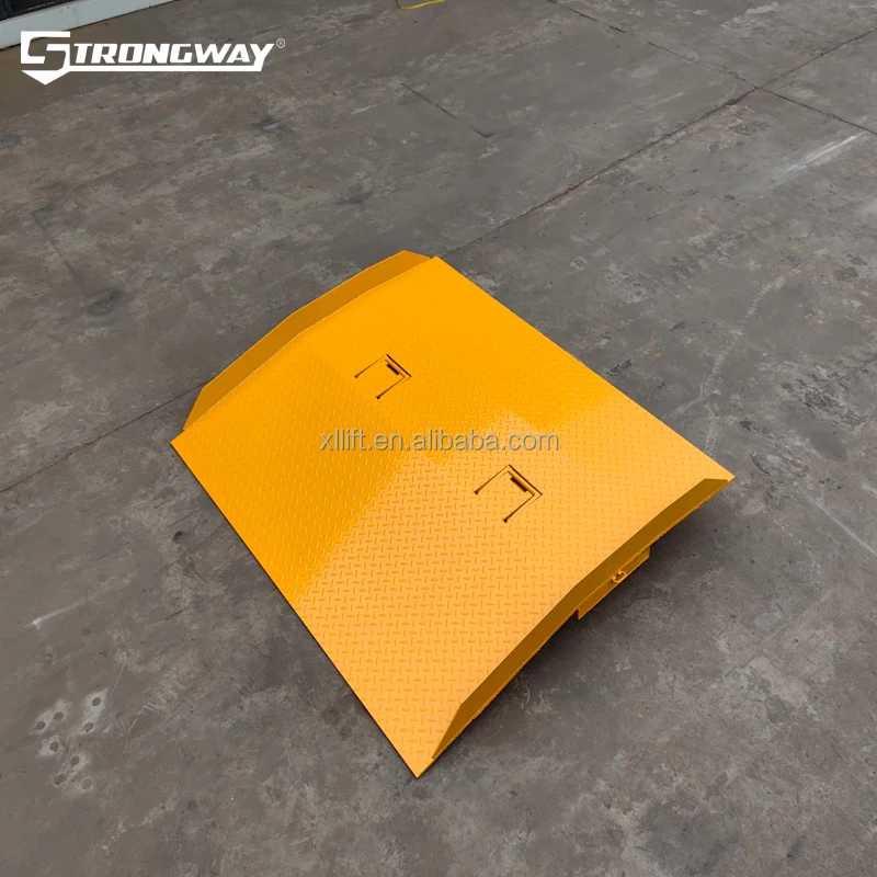 Heavy Duty Steel Dock Plate Ramp Board Forklift Trailer Dock Loading/Unloading Cargos Safety Tread Plate