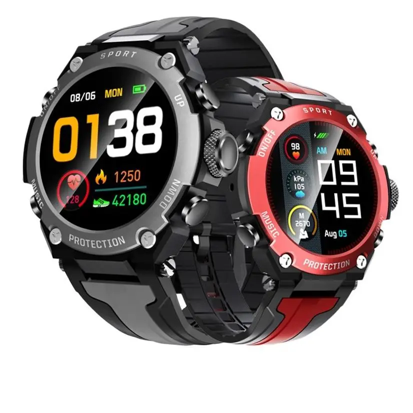 New Music Smart Watch Men IP68 Waterproof Diving Sport Watch Compass Air Pressure Measurement Altitude Smartwatch DK10