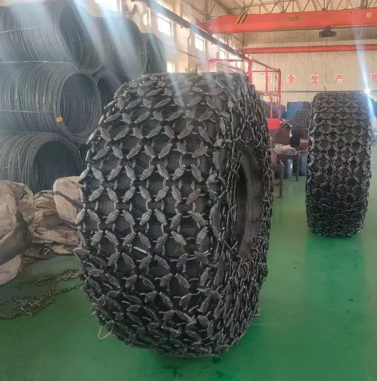 High qualify 20-50 Ton Tires and tire protection chain for loader