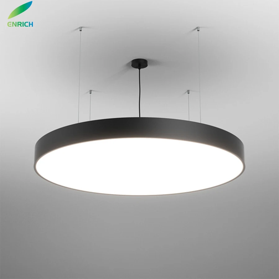 DMX512 Dali DT8 Dimmable LED Ceiling Circle Ring Lights RGB Full Color DMX LED Circle Light for Gym Lighting