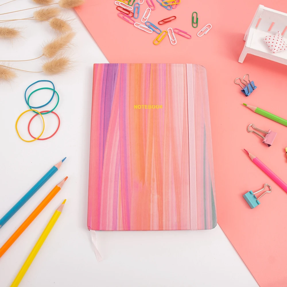 Free Sample Stationery Bulk Wholesale Sublimation Cheap A5 Notebooks Hardcover Binding Customize Notebook