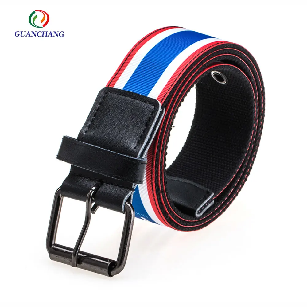Promotion High Quality Men Casual Waistband Fashion Fabric Waistbands Belts  Waist Belts with Logo Custom
