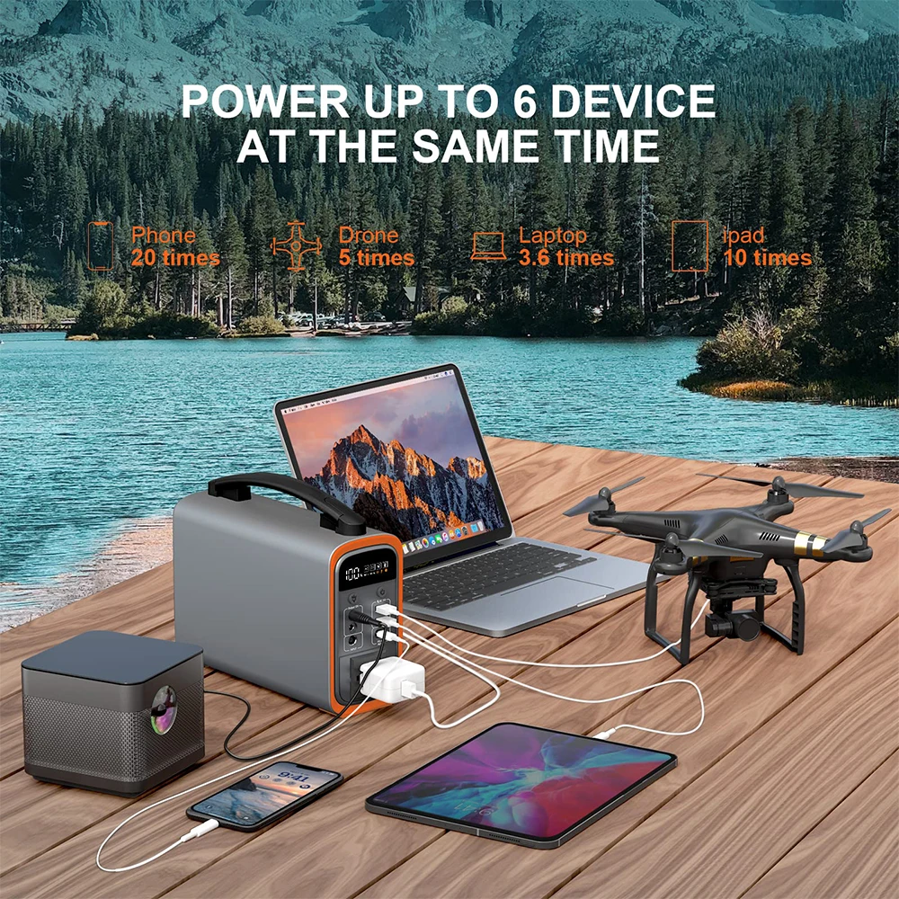 Sunark Pure Sine Wave 200w Portable Battery Power Station Ev Charger for Home Use