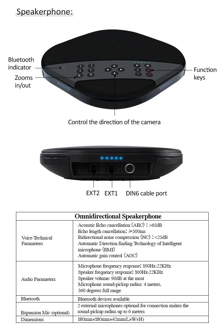 Система видеоконференции KATO-HD3500e с HD 1080P 12X зум камеры ptz камера для офиса видео конференц-связи со спикерфоном и