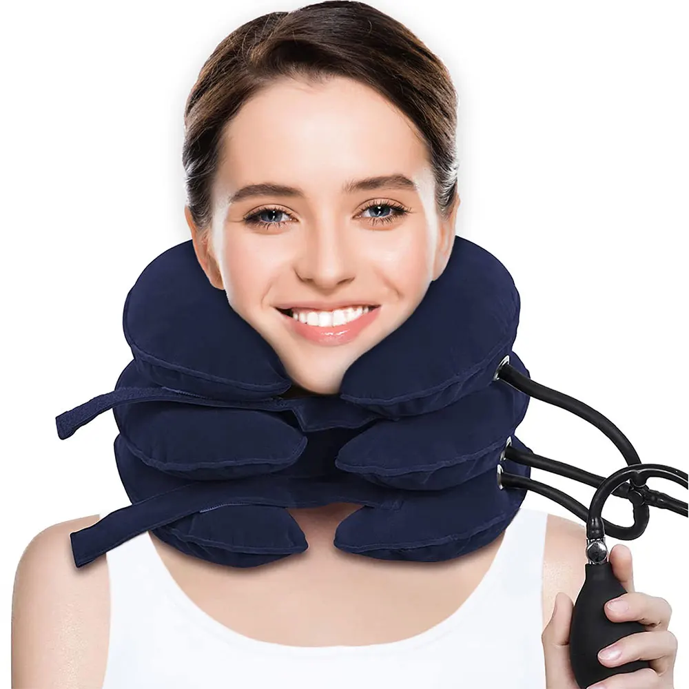 Hot Sale Medical Comfortable Inflatable Soft Neck Support Inflatable Neck Restraint Collar For Medical Supplies