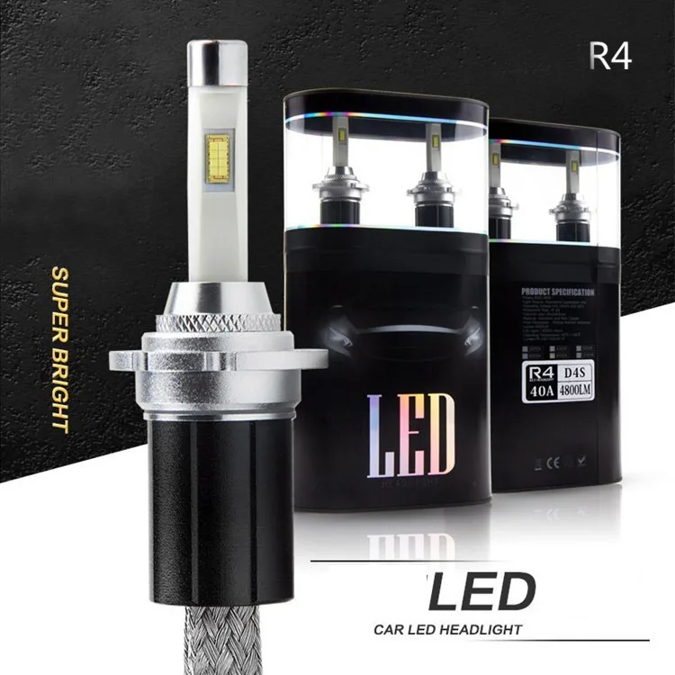 KARUN CE RoHS certificated Rocket R4 4800lm 40W H11 led headlight with ETI Automotive Custom Chips