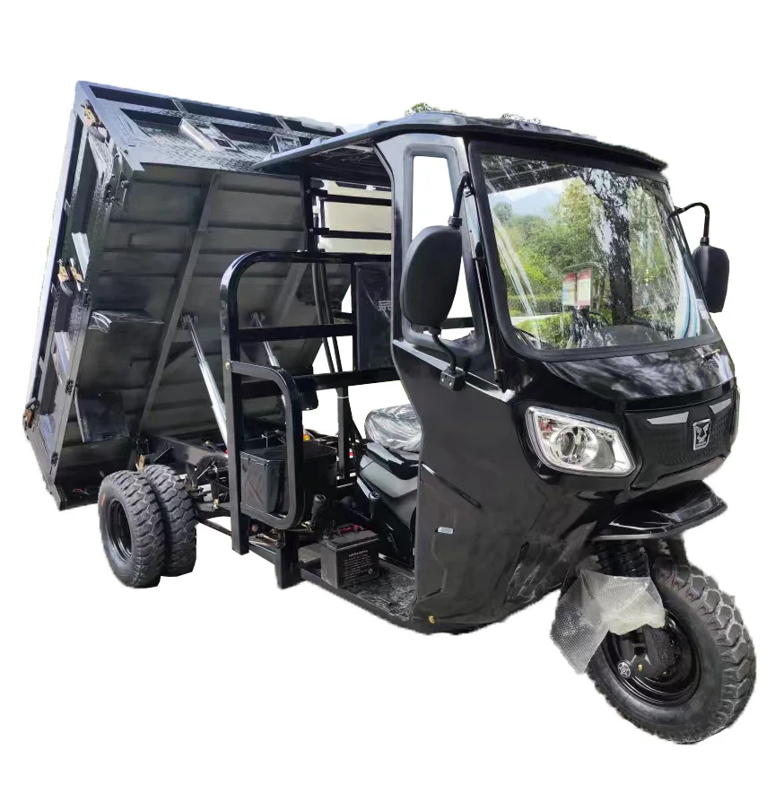 China ZONSEN New Style 300cc Tricycle Passenger And Cargo Tricycle Motorcycle Fuel Gasoline Three Wheels Trike BIke Loader UTV