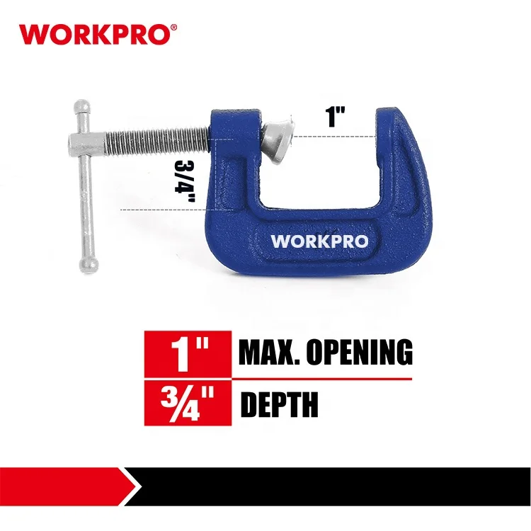 Деревянный зажим WORKPRO 25 мм 1 дюйм