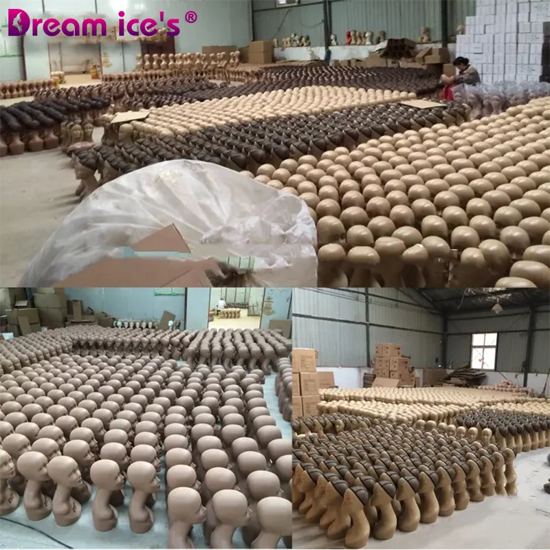 Wholesale Custom Logo Makeup African American Pvc Realistic Female Wig Display Mannequins Head With Shoulders Bust For Wigs