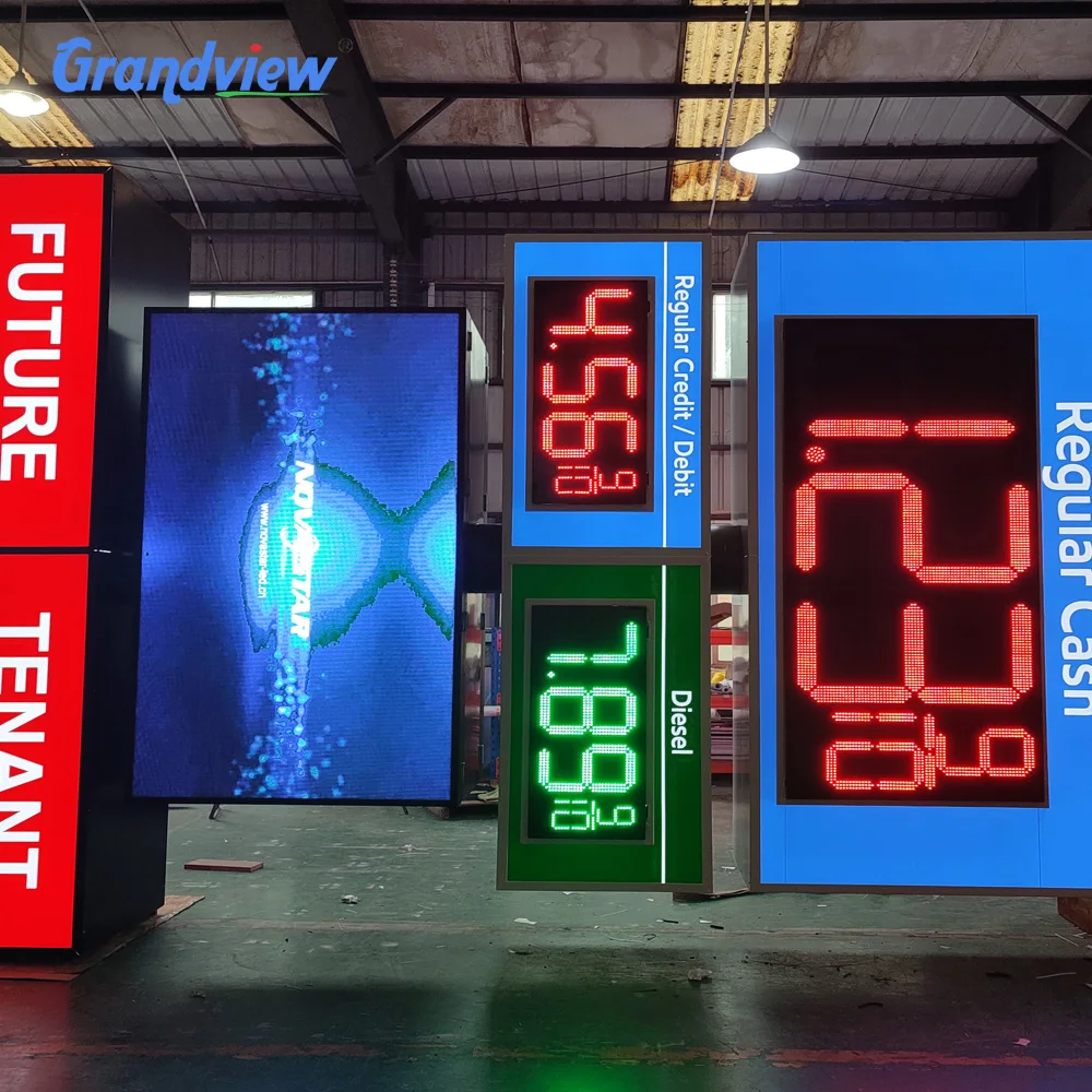 custom board signs gas station led pylon signs petro led gas price signs for business gas station