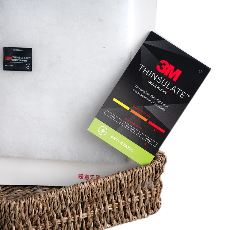 Type AS Anti-static Clothing accessories thermal insulation material 3M Thinsulate Insulation