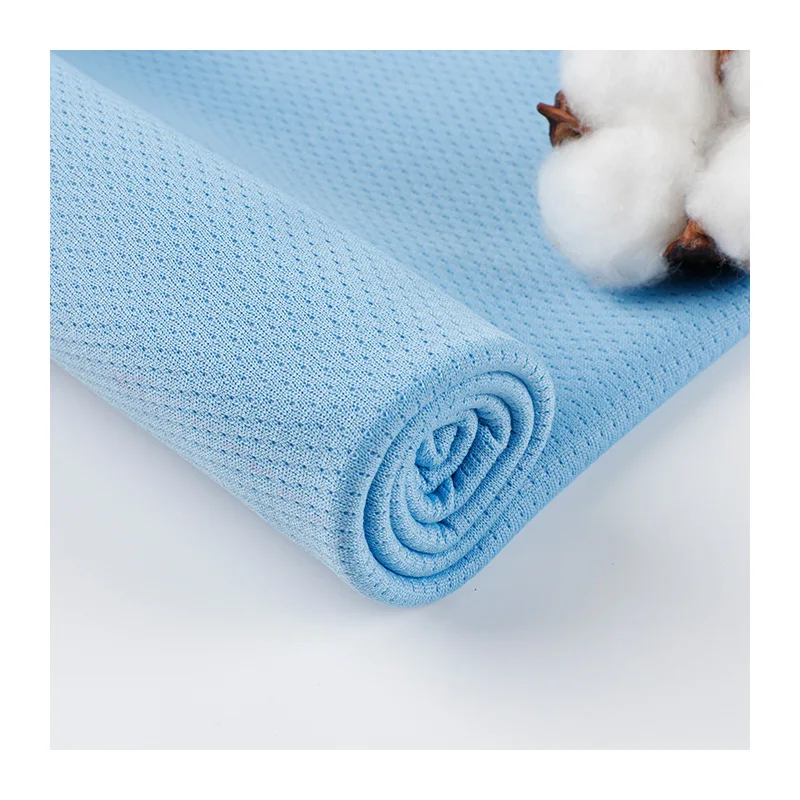100 polyester eyelet birds eye mesh sports jersey sportswear fabric