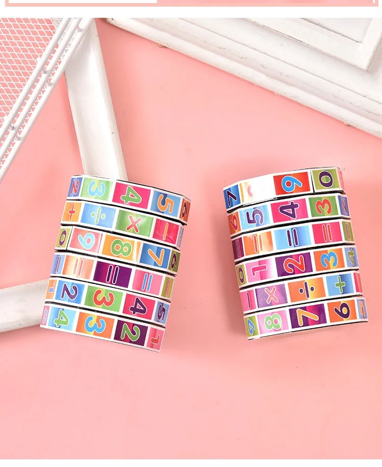 Wholesale Cylindrical plastic Baby Funny Number Early Learning Children Montessori Educational toy Puzzles Magic cube