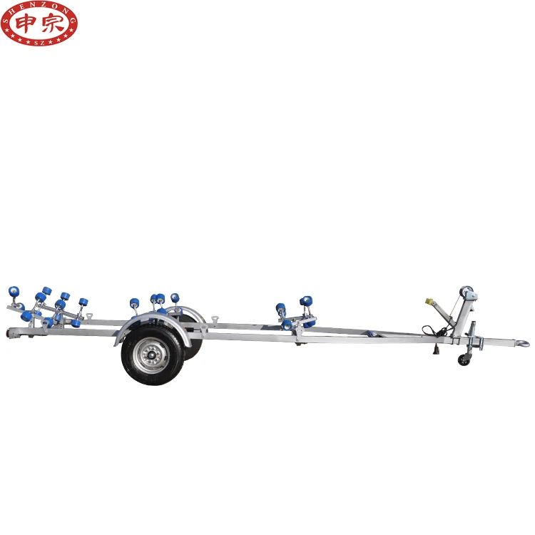 0.5 ton  RIB Boat Trailer With Roller Hand Winch