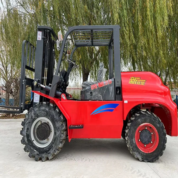 New All Terrain Manual Forklift Price 4x4 Telescopic Forklifts Electric Fork Lift Off-Road Forklift 5 Ton Diesel