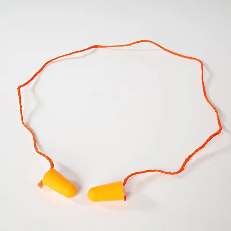 Ep29 Bullet Shape Pu Earplugs Anti-Noise Sound Proof Ear Plugs Ear Plugs With String Earplugs For Shooting Hearing Protector