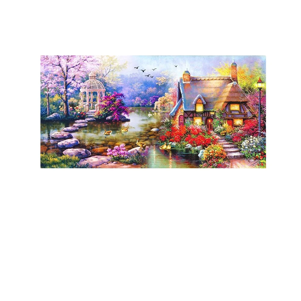 Big Size 100x50cm One Piece Drop Shipping Service DIY Diamond Art Impressionist Landscape Diamond Painting