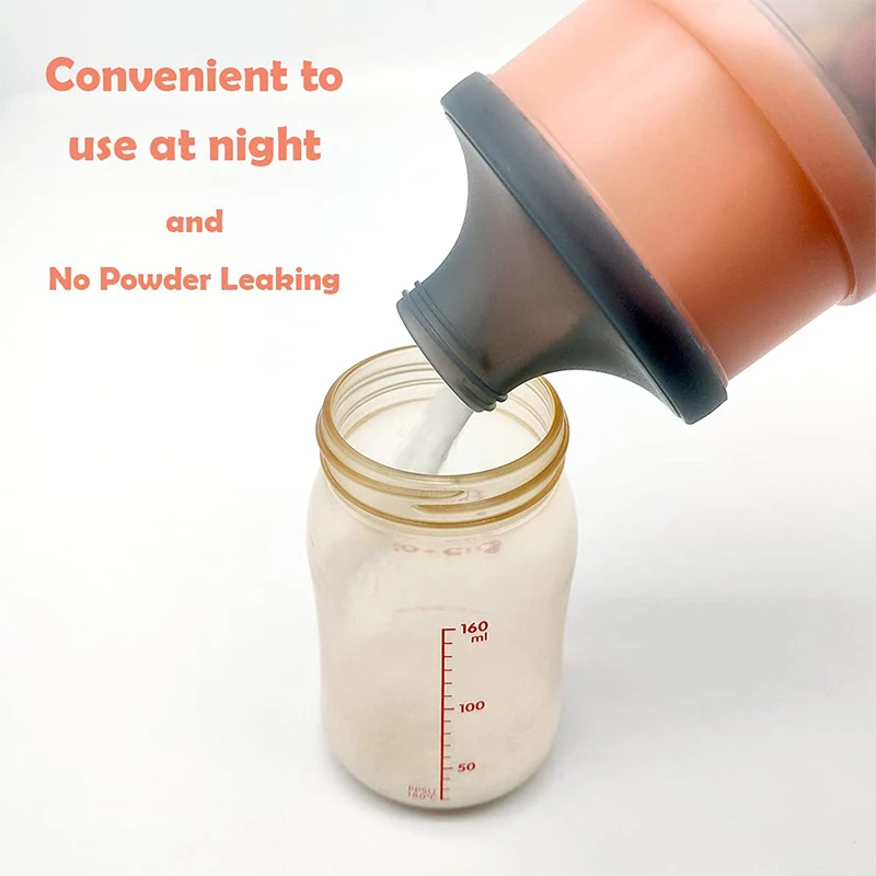480ML BPA Free baby milk powder box Airtight 4 layer milk powder dispenser storage box Baby Formula Dispenser