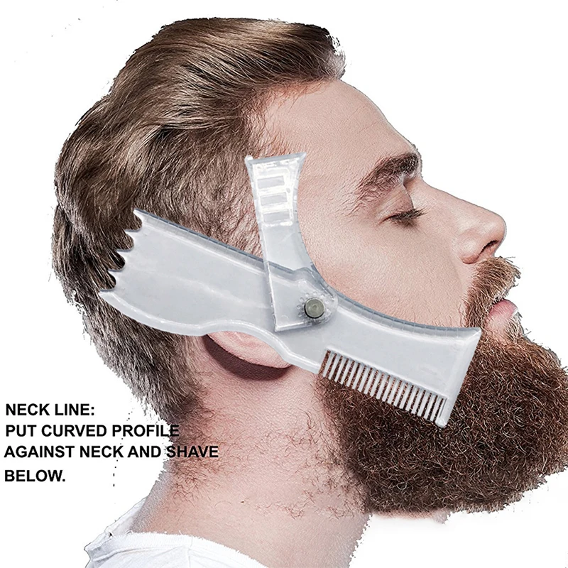 Newest Unique 360 Rotating Beard Shaping Tool Man Hair Beard Styling Comb
