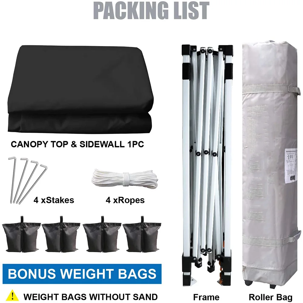 Low Price 3mx3m Instant, Pop-up Tenda Gazebos With Walls Bar Comercial Canopy Tent Logo Printing Outdoor Winter Camping Party/