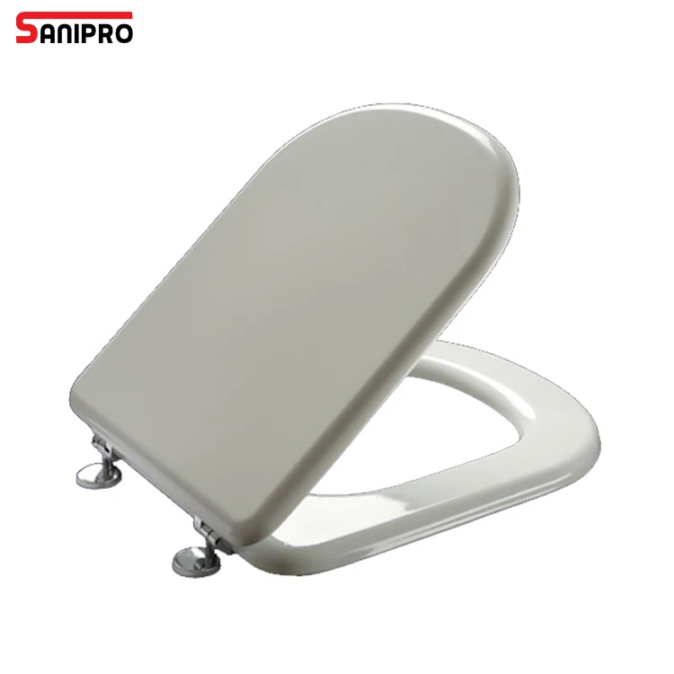 SANIPRO Sanitary Ware Elongated Soft Closing Square Shape Toilet Lid Bathroom Easy Install Quick Release Toilet Seat