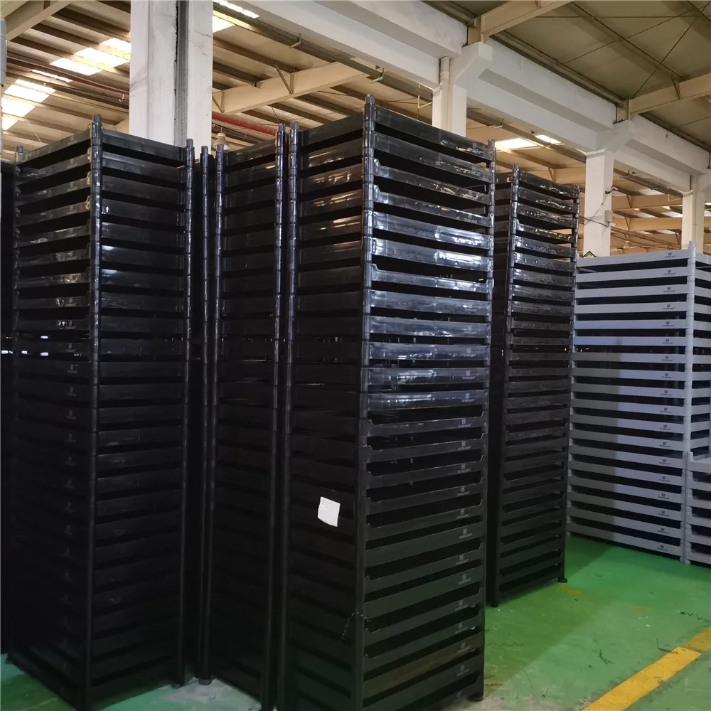 Wholesale 2 Layer Utility Industrial Service Trolley Cart With Storage Tote Box