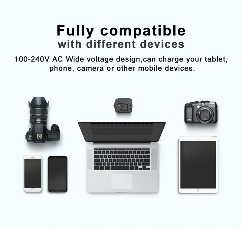 
Universal Travel Adapter Charger with USB Ports,Multi Plug Charger Adapter 
