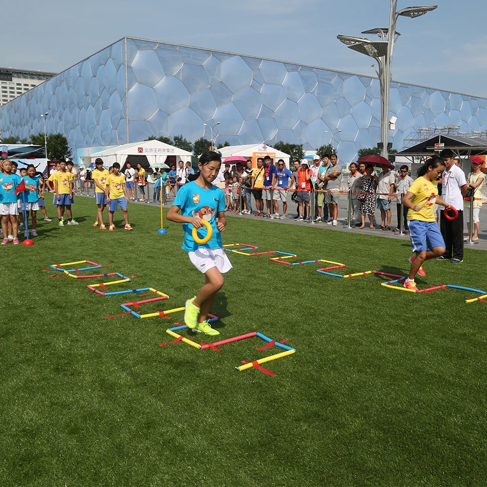 Kids Athletic Football Soccer Training 9.5M Foam Speed Agility Ladder for Kids Indoor and Outdoor Sports