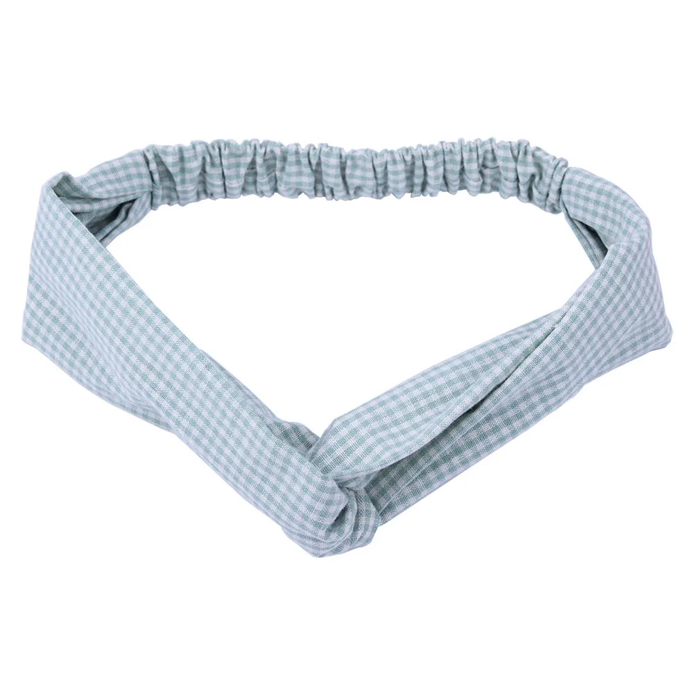 Candygirl 2021 popular amazon grace lattice headbands elastic elastic cross knot headband 6pcs soft fabric lattice hair bands