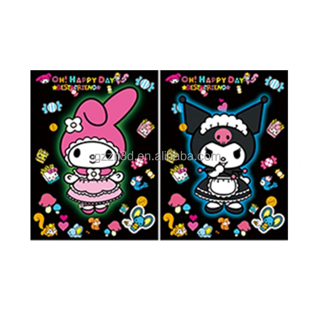 In stock lenticular poster anime lenticular 3d advertising poster