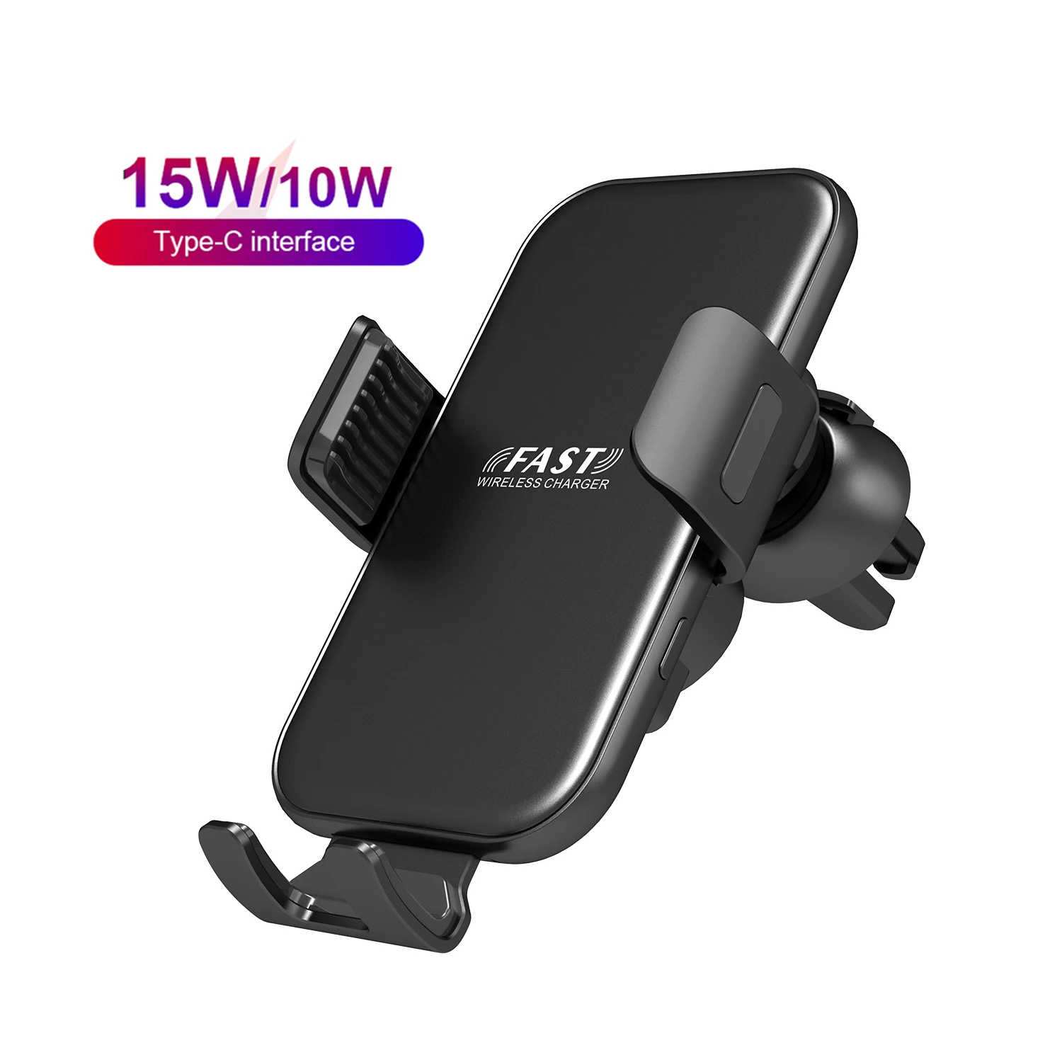 Hot Selling Automatic Clamping Smart Sensor 10W 15W Wireless Car Charger Qi Phone Holder Car Wireless Charger