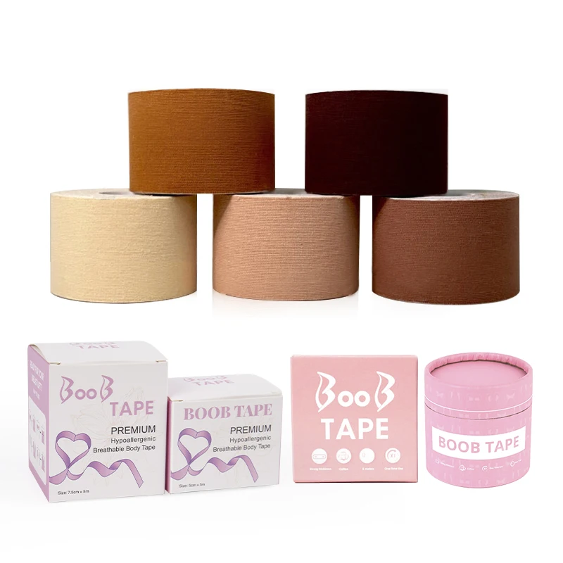 Boob Tape 2.5CM-10CM Adhesive Invisible Push Up Stick Breathable Body Tape For Breast Lifting