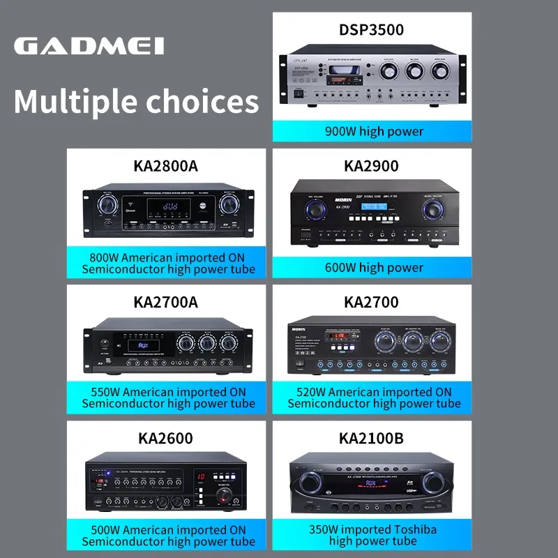 4 channel 800W digital high power professional dsp amplifiers and speakers power mixer